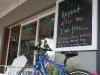 Sign on the shop