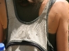 Flies ont he backpacks and body