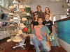 Inside "Lagoon Swim" shop with Daria, Luka and Ang