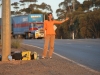 Hitch-hiking through Nullarbor