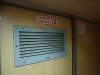 Door to Indian style toilet in the trains