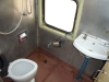 Western style toilet in Indian trains