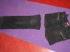 Preparing old trousers for recycled pillow