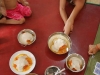 Having lunch with our friends
