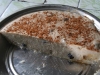 Coconut and rice pudding with raisins and cinamon