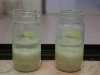 Day 0: rice is filled with water. Left: "I love you", right: "I hate you"