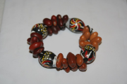 Bracelet made of Gum tree pods and dried beans* by Aboriginal