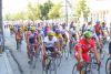 international bicycle competition on main street of Cienfuegos