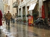 Rain in Rimini, Italy