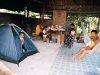 in Fernando's house; our old tent we gave to them