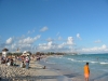 The beach in Playa del Carmen