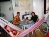 At Carlos place in Merida we slept in hammocks