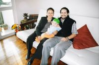 Esthel, Mateo and Rodrigo - our first and longest Servas hosts in Mexico City