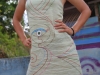 Katja in her self-painted dress