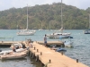 sailing vessels are on anchor in Portobelo