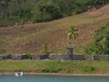 anchient walls opposite Portobelo town