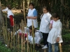 the school\'s garden where pupils show their work