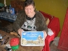 she is a German born in Chile doing amazing handicrafts, and only this way surviving in her old age