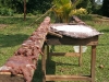 drying meat in the sun