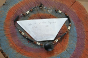 Natural necklace and delicati winter squash seeds